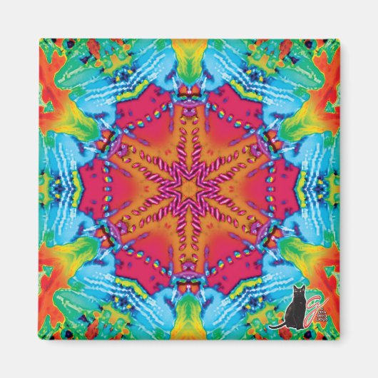 Stitches Kaleidoscope Magnet (Voorkant)