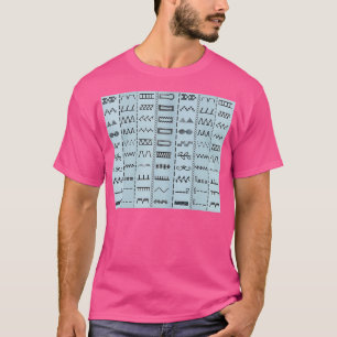 Stitches-patroon naaien t-shirt