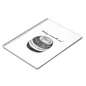 "Stitching Mends"-laptop uit het niet vergeten Boe Notitieboek (Linkerzijde)