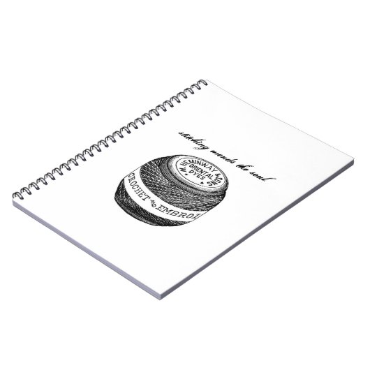 "Stitching Mends"-laptop uit het niet vergeten Boe Notitieboek (Linkerzijde)