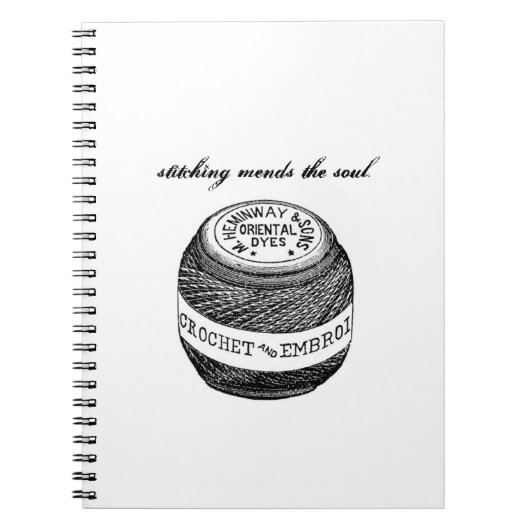 "Stitching Mends"-laptop uit het niet vergeten Boe Notitieboek (Voorkant)