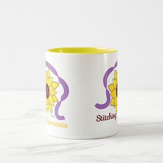 Stitching Remnants Logo 2021 Tweekleurige Koffiemok (Center)
