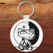 "Stitchlip Meditating w' Yin Yang" door Levi G. Sleutelhanger (Voorkant)
