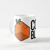 Stitchmind's Mighty Cockblock fruitige oranje Mok (Voorkant links)