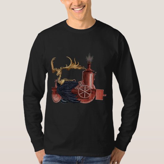 Stitchpunk Cariou t-shirt - donker (Voorkant)