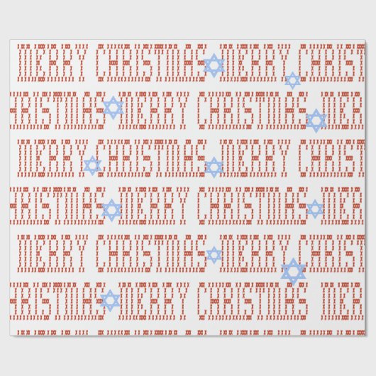 Stitchwork Chrismukkah Gift Wrap Cadeaupapier (Vlak)