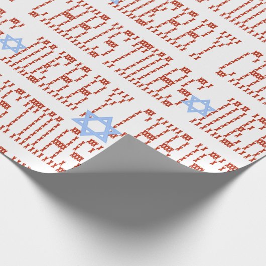 Stitchwork Chrismukkah Gift Wrap Cadeaupapier (Hoek)