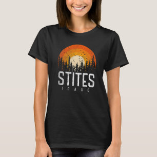 Stites Idaho ID Retro Style 70s 90s T-shirt