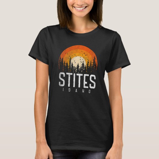 Stites Idaho ID Retro Style  70s 90s T-shirt (Voorkant)