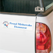 StJoeCountyDemslogo, Proud Mishawaka Democat Bumpersticker (Op Truck)