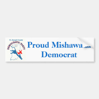 StJoeCountyDemslogo, Proud Mishawaka Democat Bumpersticker