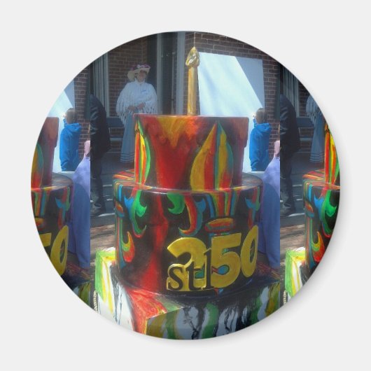 STL250 Fleur De Lis Cake Magnet Payne Gentry House (Voorkant)