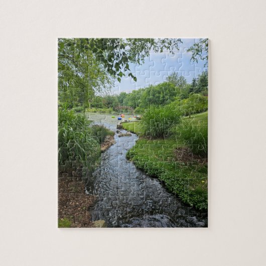 STL Botanische tuin waterweg Puzzel (Verticaal)