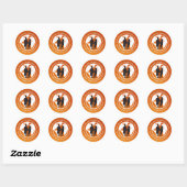 STL-Logo-Sticker Ronde Sticker (Vel)