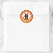 STL-Logo-Sticker Ronde Sticker (Tas)