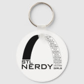 STL Nerdy Girls Sleutelhanger (Voorkant)