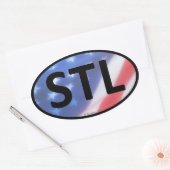 STL ovale Sticker (Envelop)