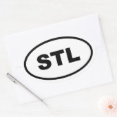 STL Saint Louis Ovale Sticker (Envelop)