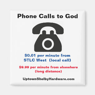 STLC West Telefoon Oproepen naar God leuke magneet