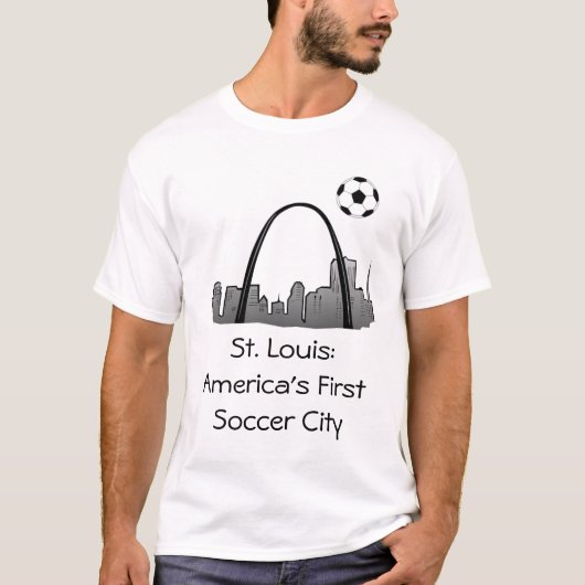 Stlouis, St. Louis: Amerika's eerste voetbalstad T-shirt (Voorkant)