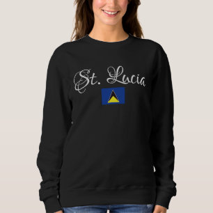 StLucia, Caribische nationale vlag van St Lucia Trui