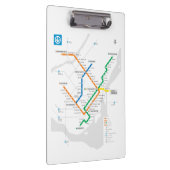 STM Montreal Metrokaart lichte witte HD Klembord (Rechts)