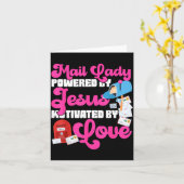 Stman Mailman Jesus Faith Christian Mail Lady Were Kaart (Gele Bloem)