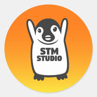 STM'S LOGO-STICKER RONDE STICKER