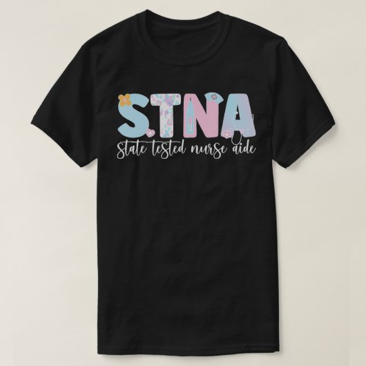 STNA Nurse Aide State Testing Nurking Assistant T-shirt (Design voorkant)
