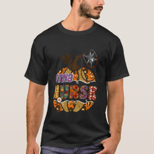 STNA verpleegster verpleging Halloween pompoen lui T-shirt