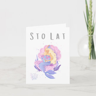 Sto laat Poolse verjaardag of naamdag Kaart
