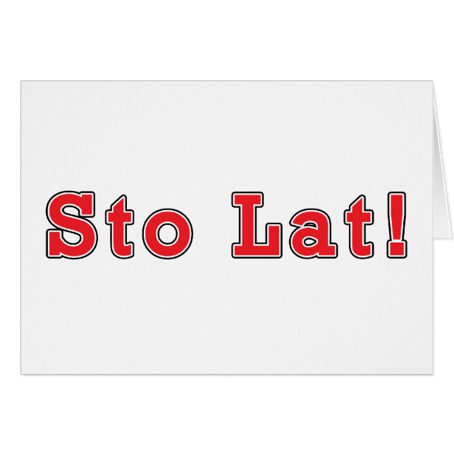 Sto Lat. (Voorkant Horizontaal)