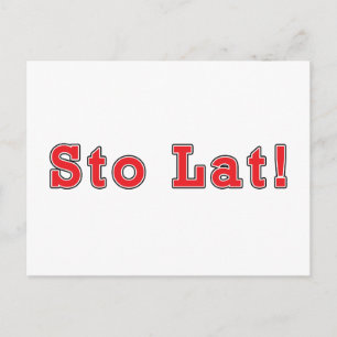 Sto Lat. Briefkaart