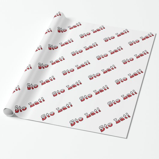 Sto Lat Cadeaupapier (Uitgerold)