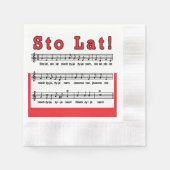 Sto Lat! Lied Servet (Voorkant)