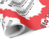 Sto Lat. Poolse Song-kaart Cadeaupapier (Rol Hoek)