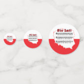 Sto Lat. Poolse Song-kaart Confetti (Voorkanten)