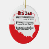 Sto Lat. Poolse Song-kaart Keramisch Ornament (Rechts)