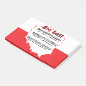 Sto Lat. Poolse Song-kaart Post-it® Notes (Schuin)