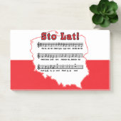 Sto Lat. Poolse Song-kaart Post-it® Notes (Kantoor)