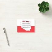 Sto Lat. Poolse Song-kaart Post-it® Notes (Kantoor)