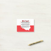 Sto Lat. Poolse Song-kaart Post-it® Notes (Op bureau)