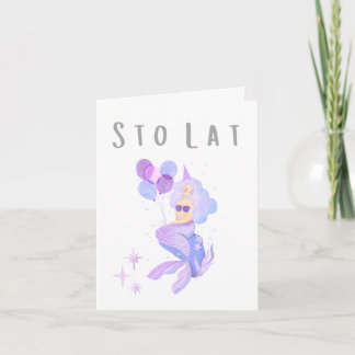 Sto Lat Poolse verjaardag, gefeliciteerd Kaart