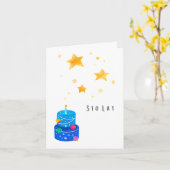 Sto Lat Poolse verjaardag, gefeliciteerd Kaart (Gele Bloem)