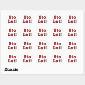 Sto Lat. Ronde Sticker (Vel)