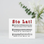 Sto Lat. Song Briefkaart (Staand voorkant)