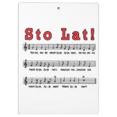 Sto Lat. Song Klembord (Achterkant)