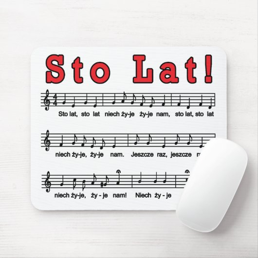 Sto Lat. Song Mousepad Muismat (Met muis)