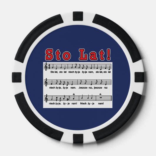 Sto Lat. Song Poker Chips (Voorkant)
