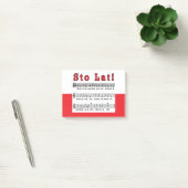 Sto Lat. Song Post-it® Notes (Kantoor)